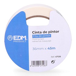 Cinta de pintor 45m x 36mm edm "kreep"