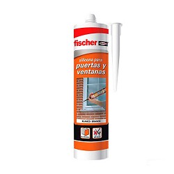 Silicona neutra puertas y ventanas transparente 300ml 505445 fischer