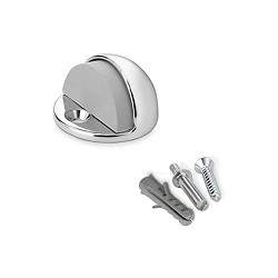 Tope de puerta metalico con tornillo cromado (blister) inofix