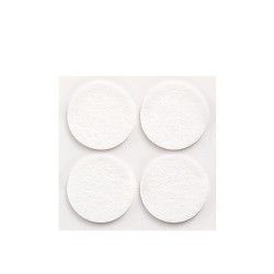 Pack 4 fieltros blancos sinteticos adhesivos ø38mm plasfix inofix