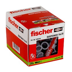 Pack 20 tacos duo power 14x70 538244 fischer