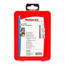 Pack 19 brocas para metal hss-r din338 ø1-10x0,5mm 543327 fischer