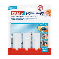 Tesa powerstrips hasta 1kg classic blanco 57530