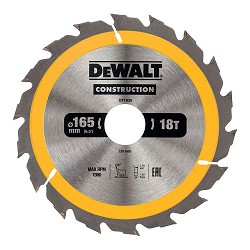 Disco corte ø165x30mm 18t (ac) dt1936-qz dewalt