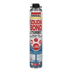 Espuma adhesiva turbo soudabon turbo pistola 750ml soudal