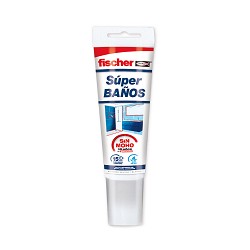 Silicona super baños blanca 100ml 563516 fischer