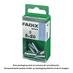 Caja s 8 unid. tornillo metrica cp m 5x20mm fadix