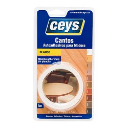 Ceys canto autoadhesivo blanco rollo 5m 850002