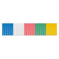 Bandera flecos plástico multicolor party products