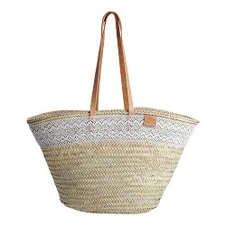 Bolso cala de palma con puntilla y asas