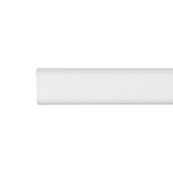 Barra armario ovalada metal blanco 100cm cintacor - storplanet