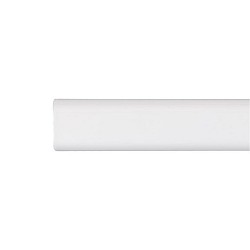 Barra armario ovalada metal blanco 150cm cintacor - storplanet