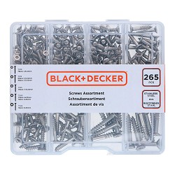 Surtido de tornillos torx 265 piezas black+decker