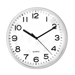 Reloj pared negro y blanco m ø21,7 cm caison