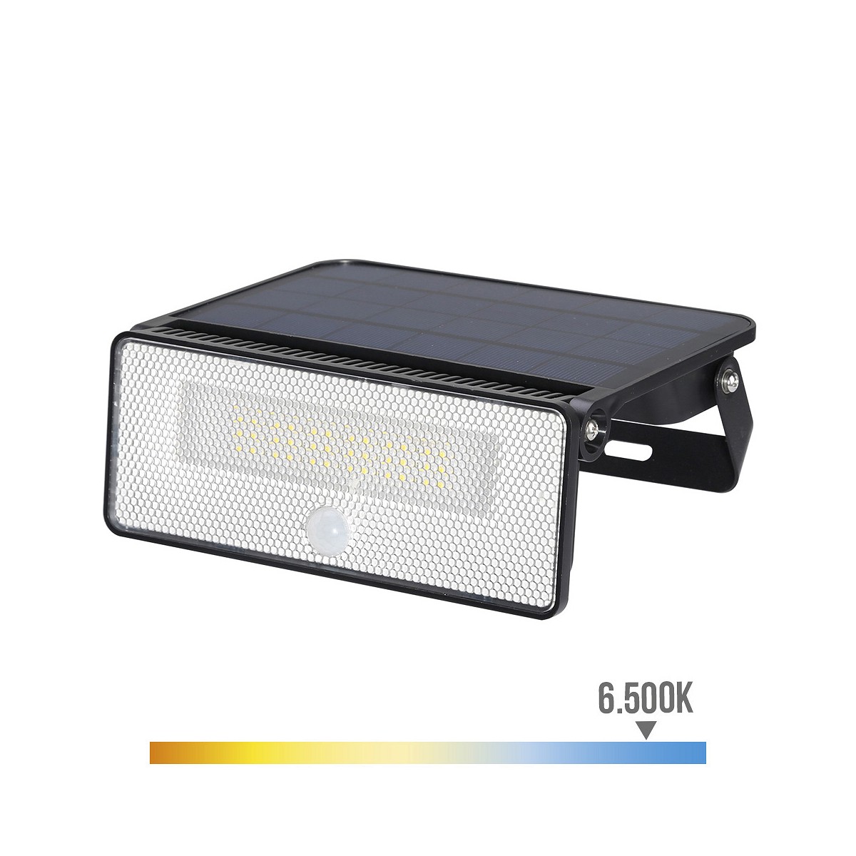 Aplique solar 12w 1.600lm 6.500k. edm