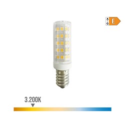 Bombilla tubular led e14 6,5w 800lm 3.200k luz cálida. edm