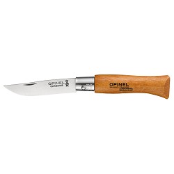 Navaja acero carbono nº4, hoja de 5cm. opinel