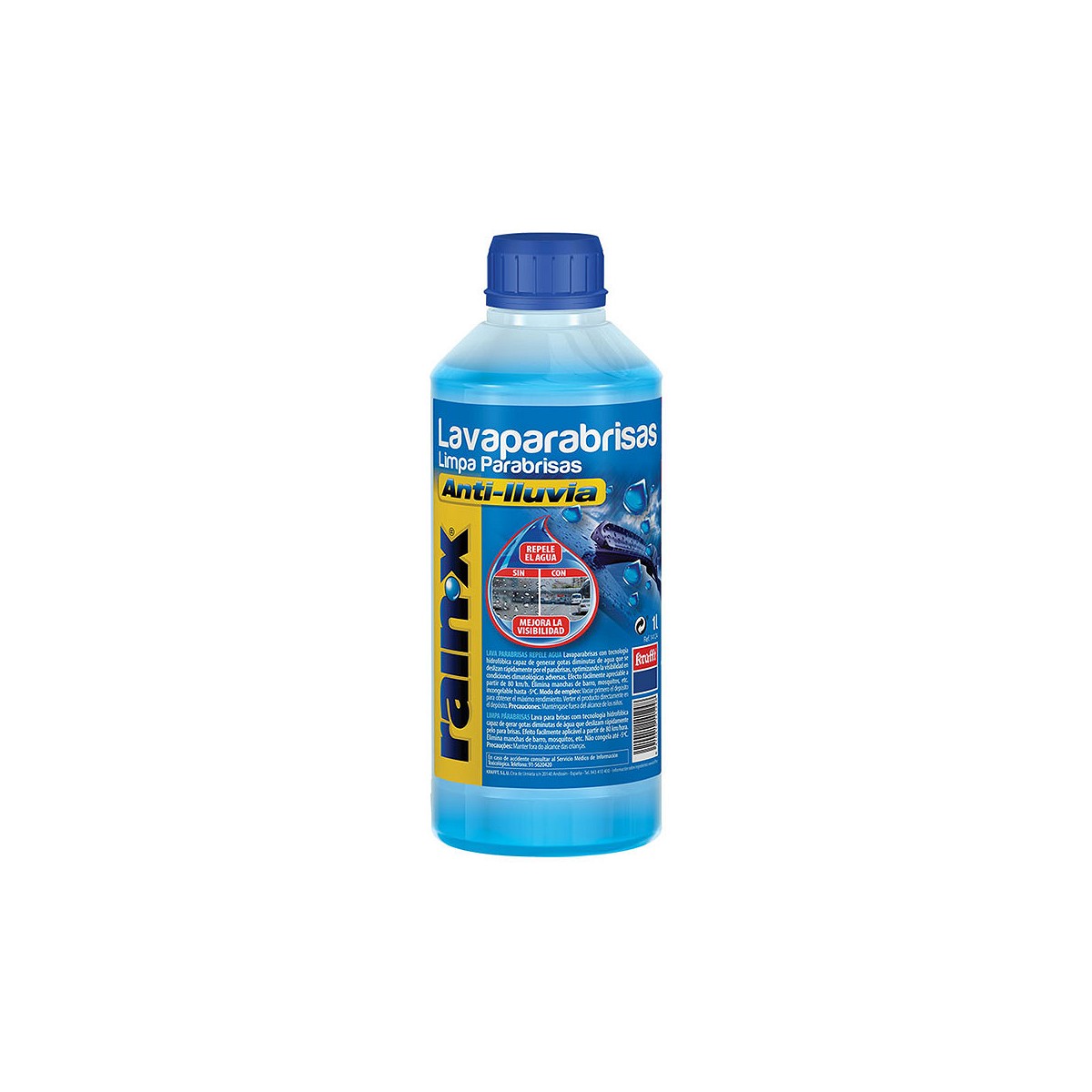 Liquido lavaparabrisas anti-lluvia 1l. rainx