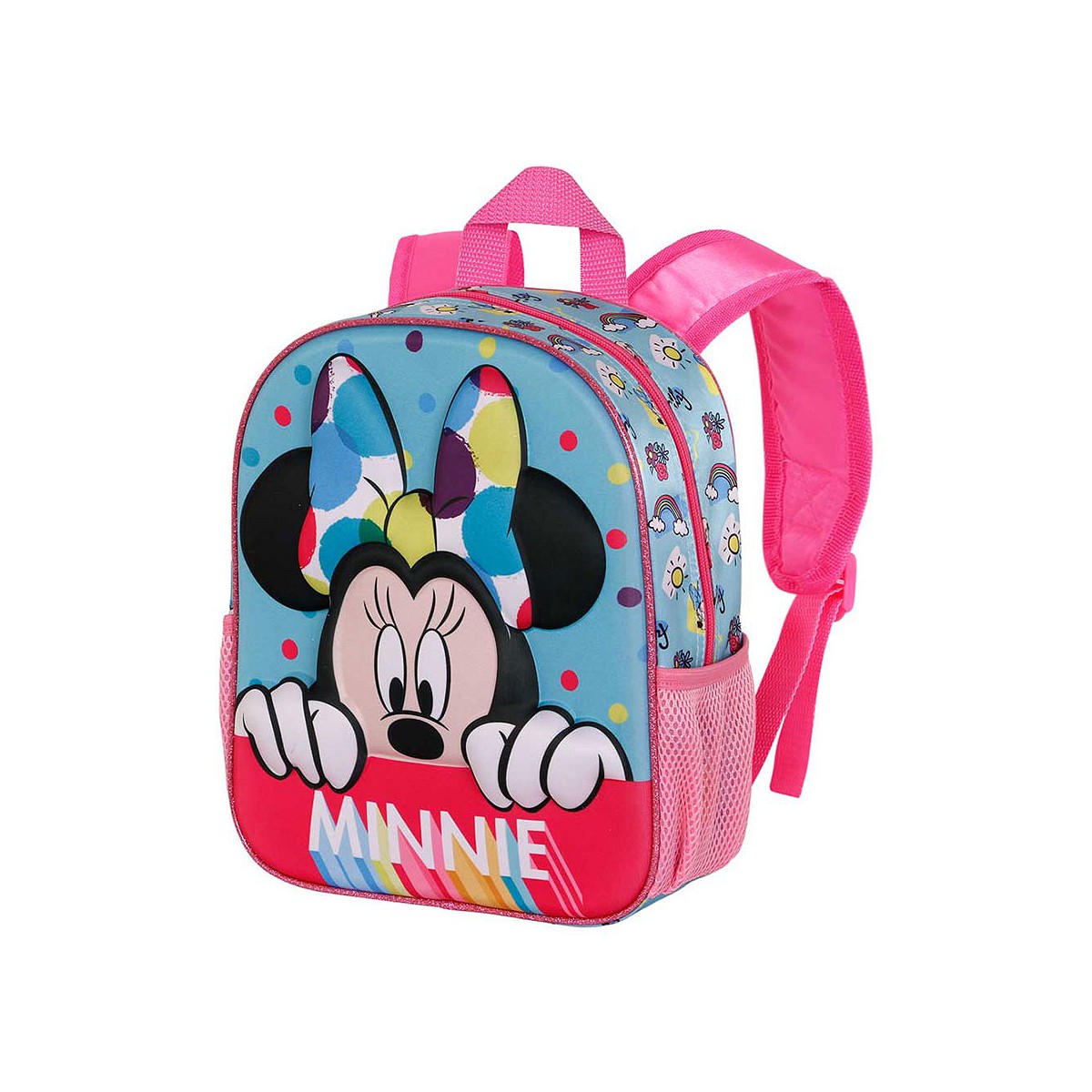 Mochila 3d pequeña minnie mouse house. karactermania