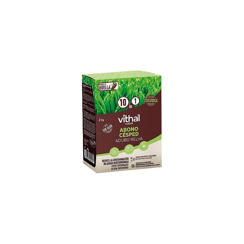 Compra Abono cesped 10 en 1 granulado 2 kg VITHAL VG10033016 al mejor precio