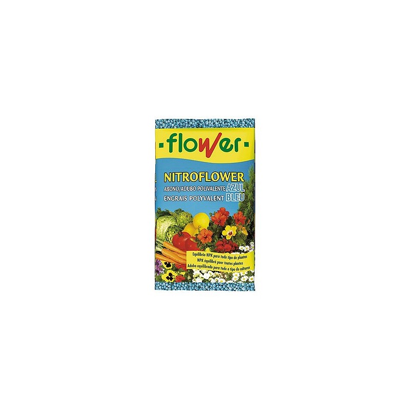 Compra Abono nitroflower azul 750 gr FLOWER 1-10528 al mejor precio