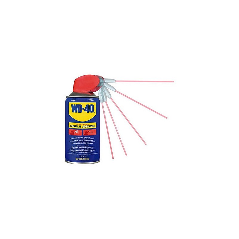 Compra Aceite lubricante multiusos doble accion spray 250 ml WD-40 34530 al mejor precio