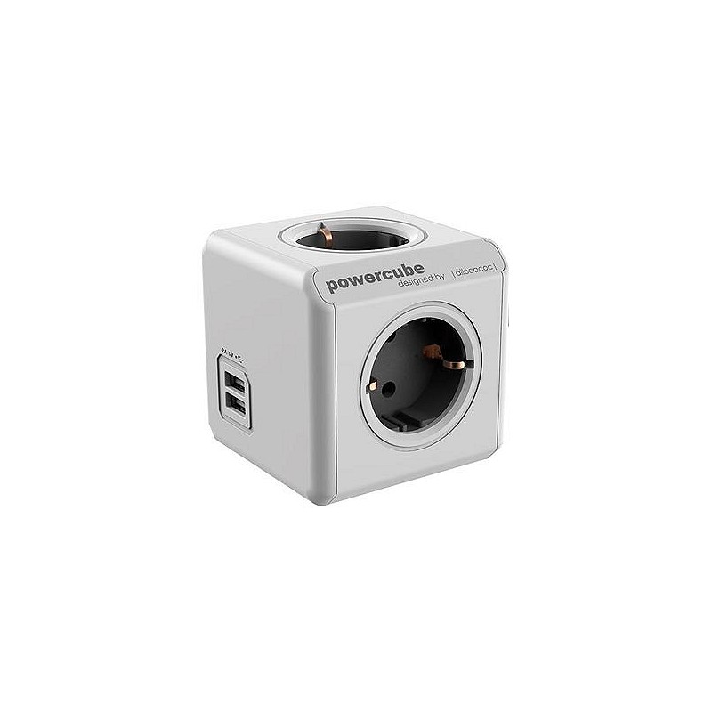 Compra Adaptador powercube 4t más 2 usb 1,5 mt POWERCUBE 912-1402 al mejor precio