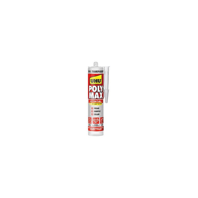 Compra Adhesivo montaje sellador poly max express 300 gr cristal UHU 6310617 al mejor precio