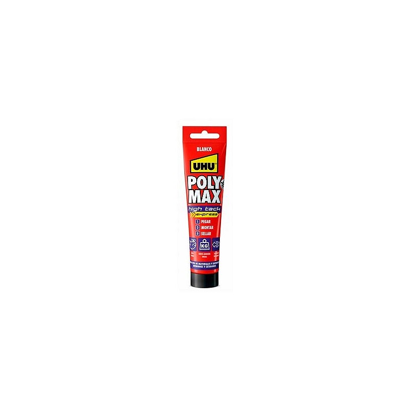 Compra Adhesivo montaje sellador poly max express high tack 165 gr blanco UHU 6312920 al mejor precio