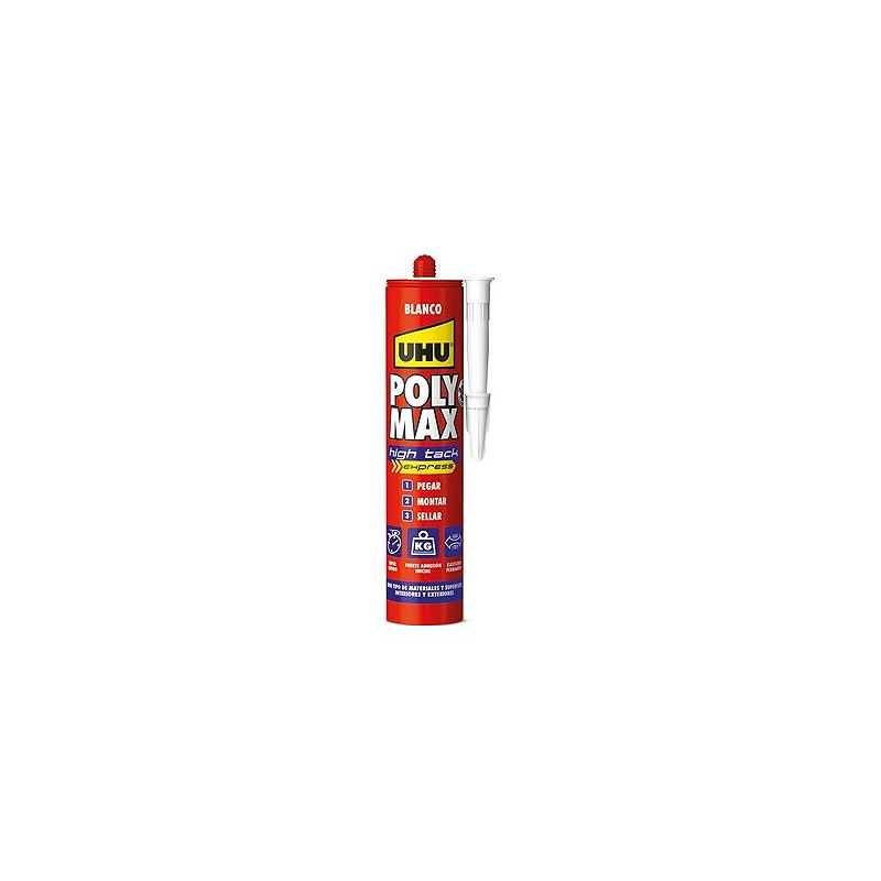 Compra Adhesivo montaje sellador poly max express high tack 425 gr blanco UHU 7000131 al mejor precio