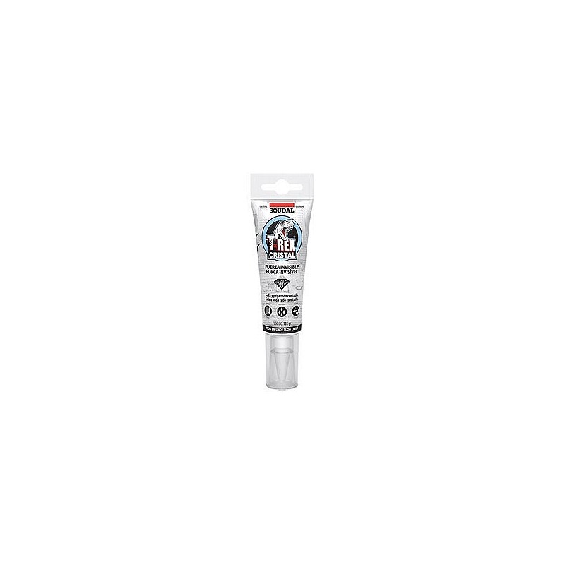 Compra Adhesivo montaje sellador t-rex cristal 125 ml transparente SOUDAL 125506 al mejor precio