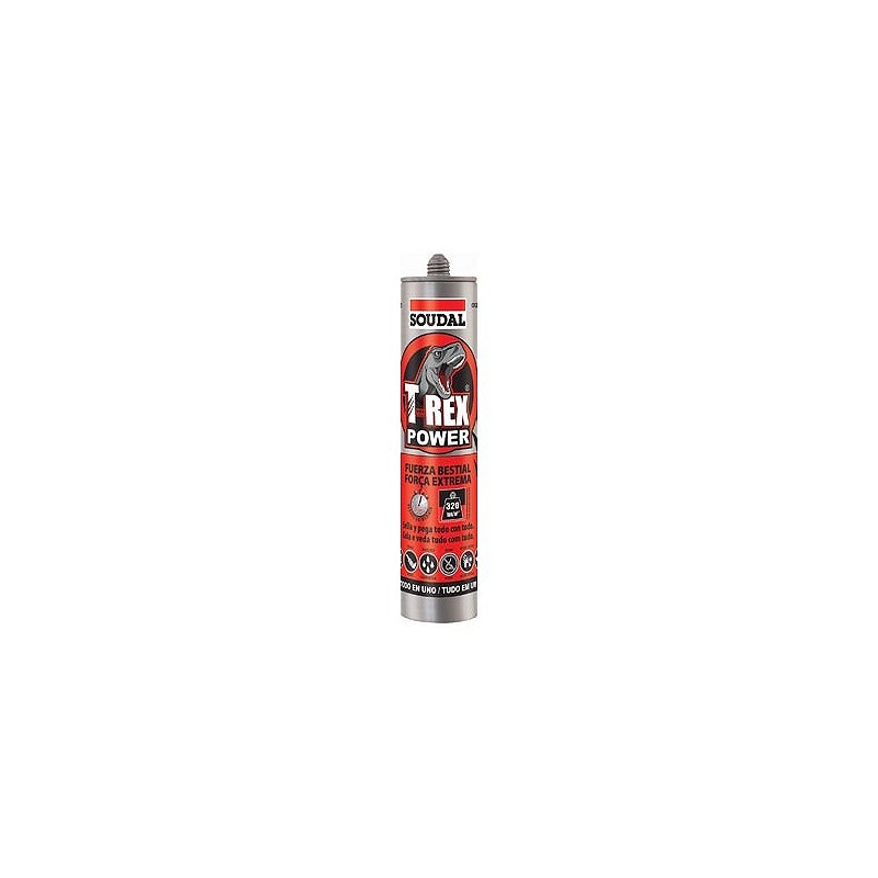 Compra Adhesivo montaje sellador t-rex power 290 ml blanco SOUDAL 119907 al mejor precio