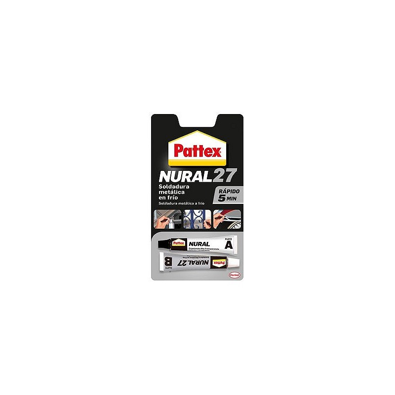 Compra Adhesivo nural 27 soldadura metalica en frio rapida 22 ml PATTEX 1768322 al mejor precio