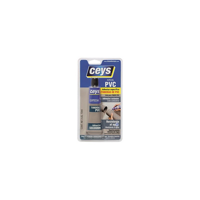 Compra Adhesivo reparador tuberias pvc 70 ml CEYS 501029 al mejor precio