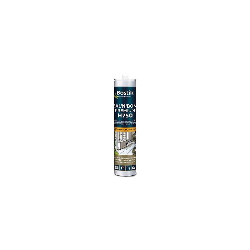 Compra Adhesivo sellador h750 seal n bond premium 290 ml marron BOSTIK 30623823 al mejor precio