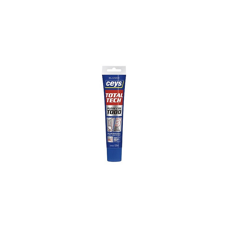 Compra Adhesivo sellador total tech 125 ml blanco CEYS 507232 al mejor precio