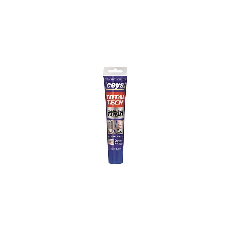 Compra Adhesivo sellador total tech 125 ml transparente CEYS 507242 al mejor precio