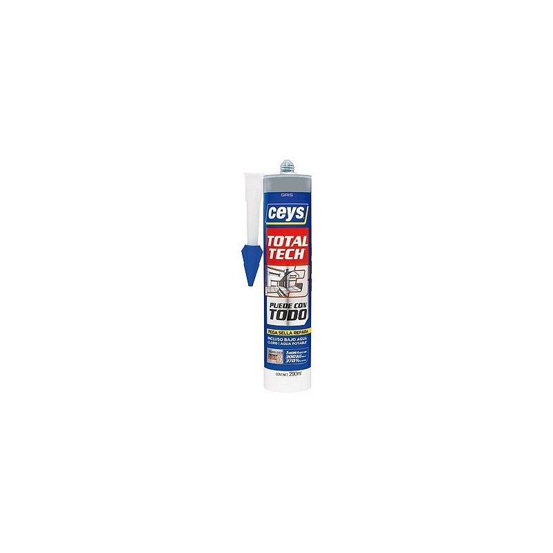 Compra Adhesivo sellador total tech 290 ml gris CEYS 507220 al mejor precio