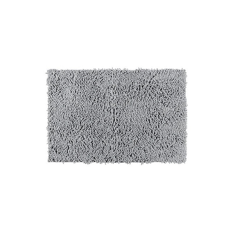 Compra Alfombra baño chenille gris claro 50 x 80 cm WENKO 23105 al mejor precio