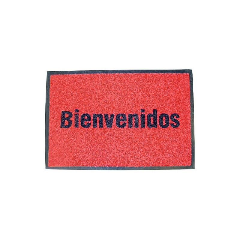 Compra Alfombra bienvenidos 50x75 roja AMBIT 9627613 al mejor precio