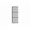 Compra Armario resina 3 puertas correderas gris rolling space 59 x 36 x 170 cm TERRY 1003086 al mejor precio