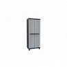 Compra Armario resina escobero 2 puertas negro gris JOBGAR TWIST BLACK 68 X 39 X 170 CM 1002707 al mejor precio