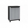 Compra Armario resina medio 2 puertas negro gris JOBGAR TWIST BLACK 68 X 39 X 1,5 CM 1002709 al mejor precio