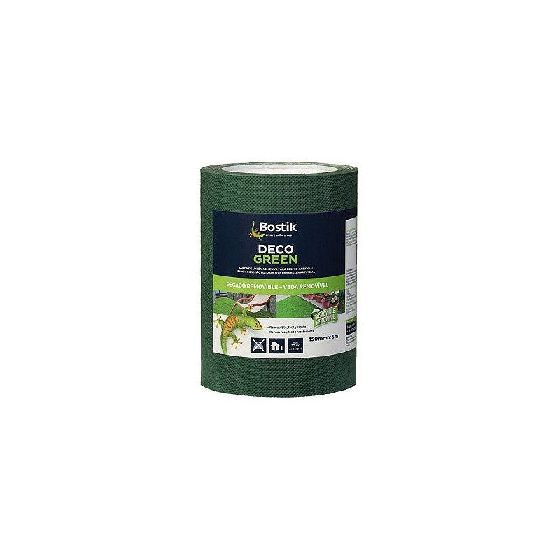 Compra Banda union adhesiva deco green removible 15 cm x 5 m verde BOSTIK 30817116 al mejor precio