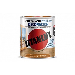 Compra BARNIZ AL AGUA ECOLOGICO DECORACION SATINADO 250 ML ROBLE TITANLUX M21100214/5809450 al mejor precio