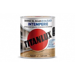 Compra BARNIZ AL AGUA ECOLOGICO INTEMPERIE SATINADO 250 ML INCOLORO TITANLUX M25100014/5809466 al mejor precio