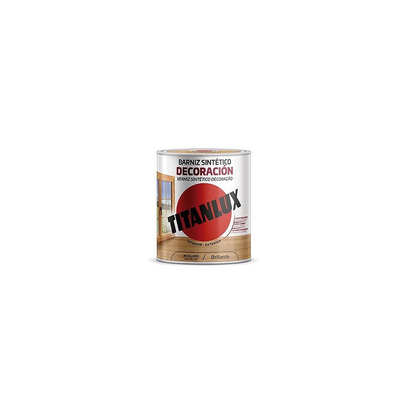 Compra Barniz sintetico decoracion brillante 750 ml incoloro TITANLUX M10100034/5809391 al mejor precio