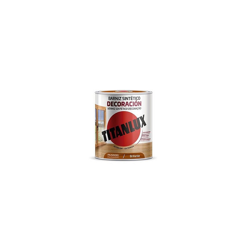 Compra Barniz sintetico decoracion brillante 250 ml palisandro TITANLUX M10100614/5809402 al mejor precio