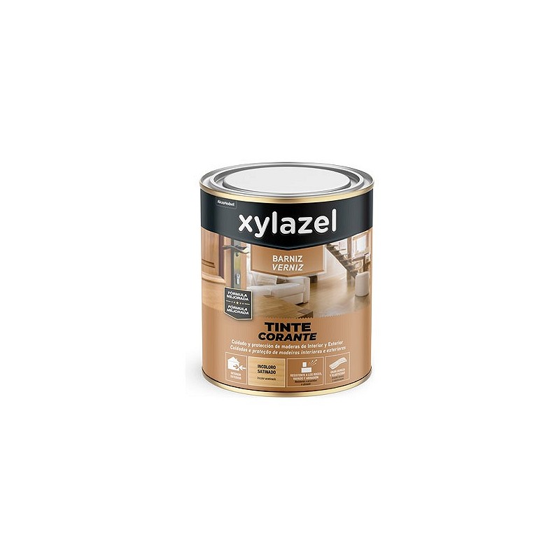 Compra Barniz sintetico tinte brillante 250 ml nogal XYLAZEL 5799380 al mejor precio