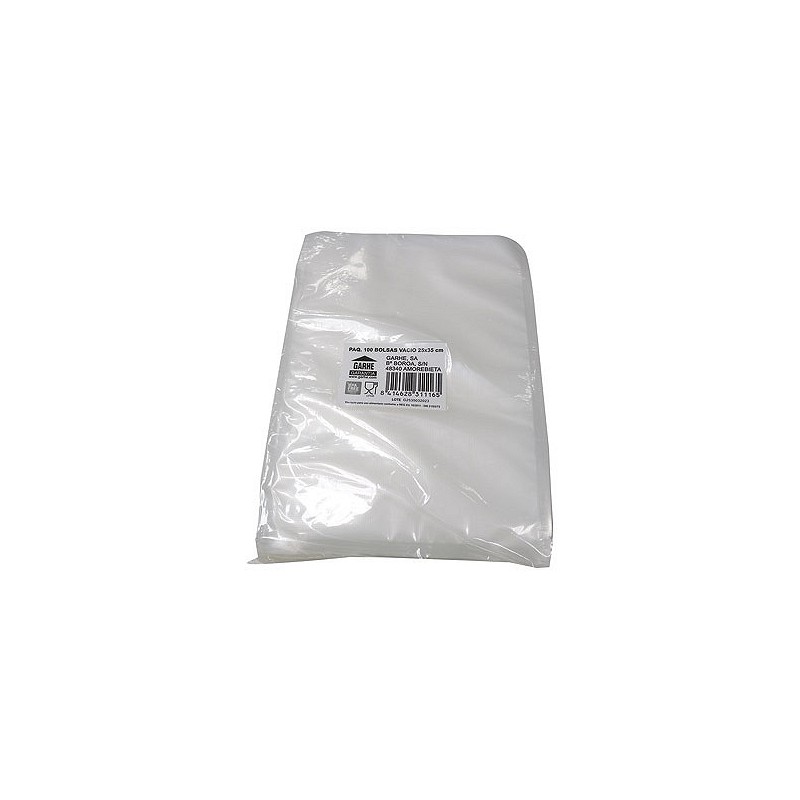 Compra Bolsa envasar vacio (paq 100 uds) 25 x 35 cm GARHE 31116 al mejor precio